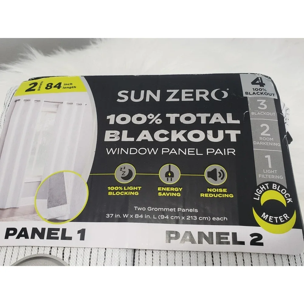 100% Total Blackout Window Curtain Panel Set 37
